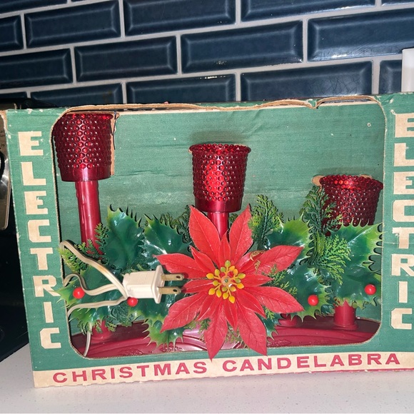 Vintage plug in candelabra MCM - Picture 2 of 3